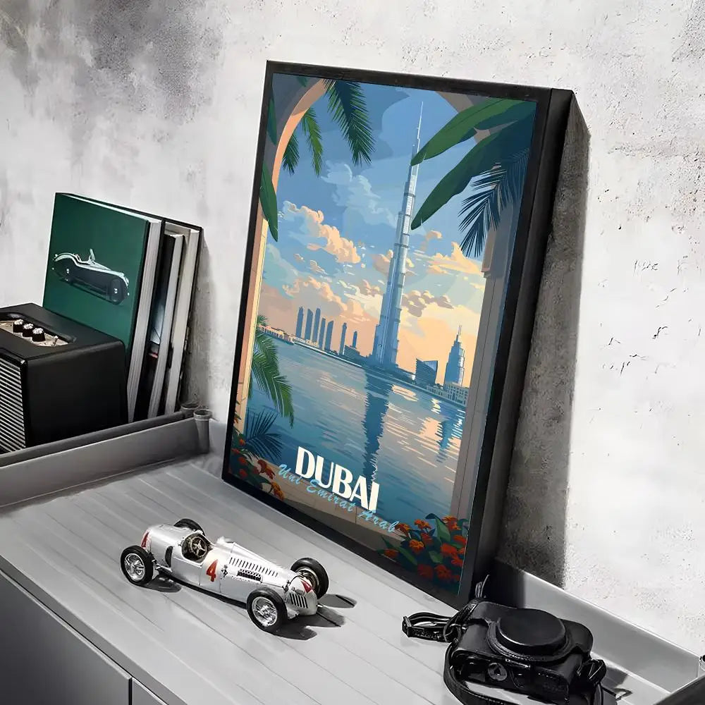 Travel Poster HD Self-Adhesive Wall Stickers Mural Painting｜Decals for Bedroom & Living Room｜Home Decor Gift