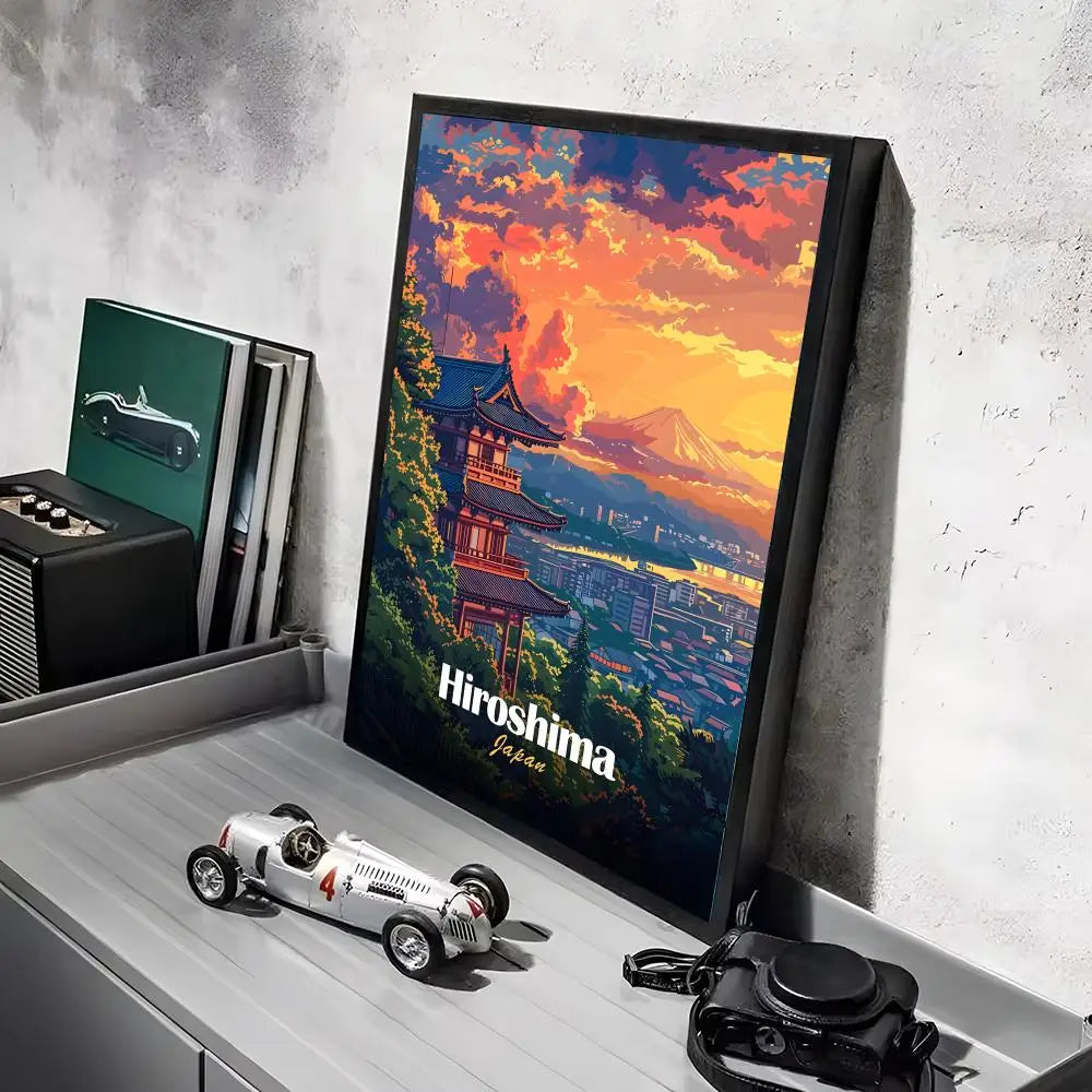 Travel Poster HD Self-Adhesive Wall Stickers Mural Painting｜Decals for Bedroom & Living Room｜Home Decor Gift