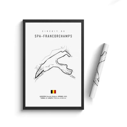 F1 Track Circuit Posters Imola Monaco Formula 1 GP Canvas Painting  Nordic Motorsport Wall Art Picture Room Decor Unframed